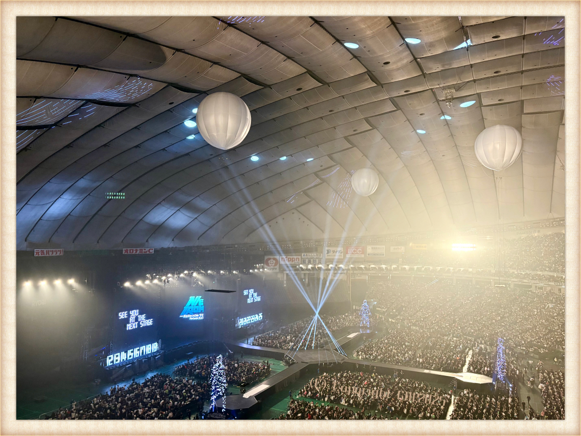 会場遠景。このアングルで見れたのはありがたい